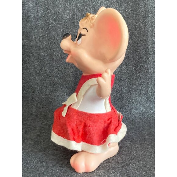 VTG Niagara Plastics Topo Gigio Mr Mrs Santa Claus Mouse Coin Bank Hard Plastic - Picture 11 of 14